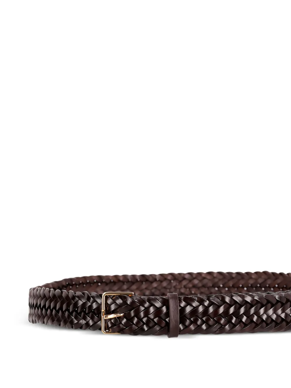 Max Mara braided-leather belt - Bruin