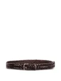 Max Mara braided-leather belt - Brown