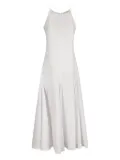 Sportmax halterneck flared dress - White