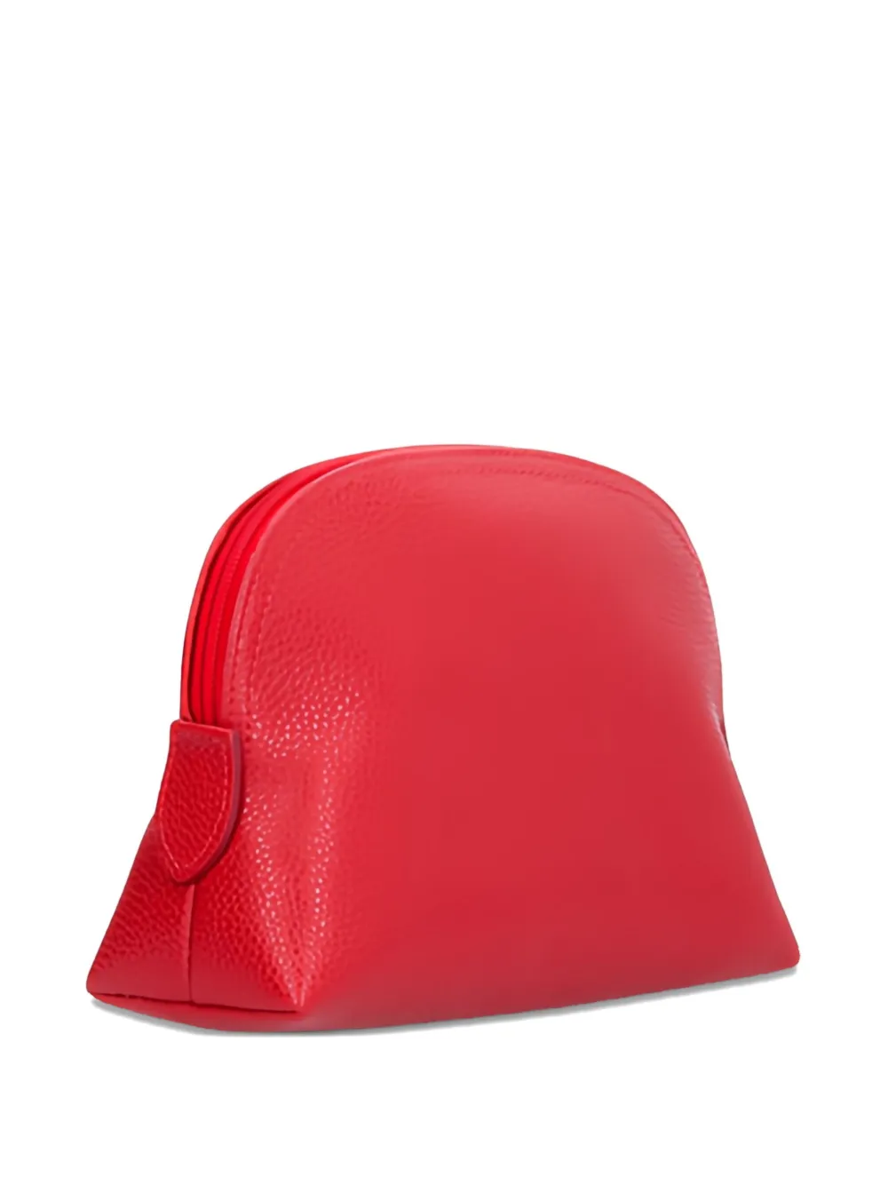 leather zip-fastening make up bag