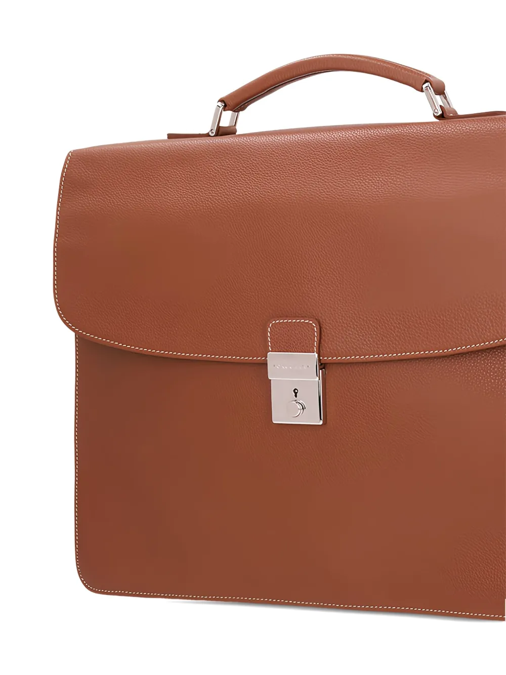 Longchamp leather top-handle briefcase Bruin