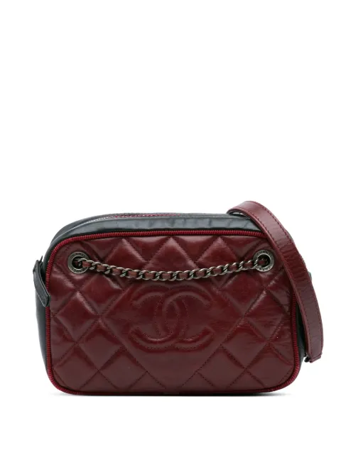CHANEL Pre-Owned 2015-2016 Small Bicolor Quilted Calfskin Ballerine Camera Bag crossbody bag