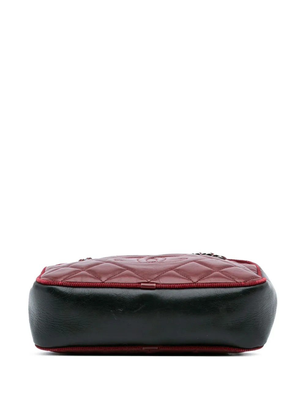 Pre-owned Chanel 2015-2016 Small Bicolor Quilted Calfskin Ballerine Camera Bag Crossbody Bag