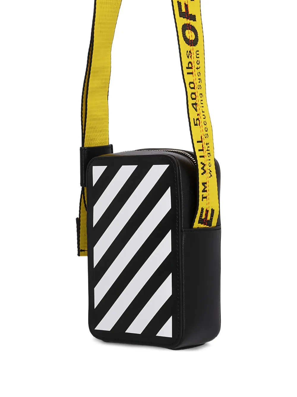 Off-White Binder Diag-Stripe messenger bag Zwart