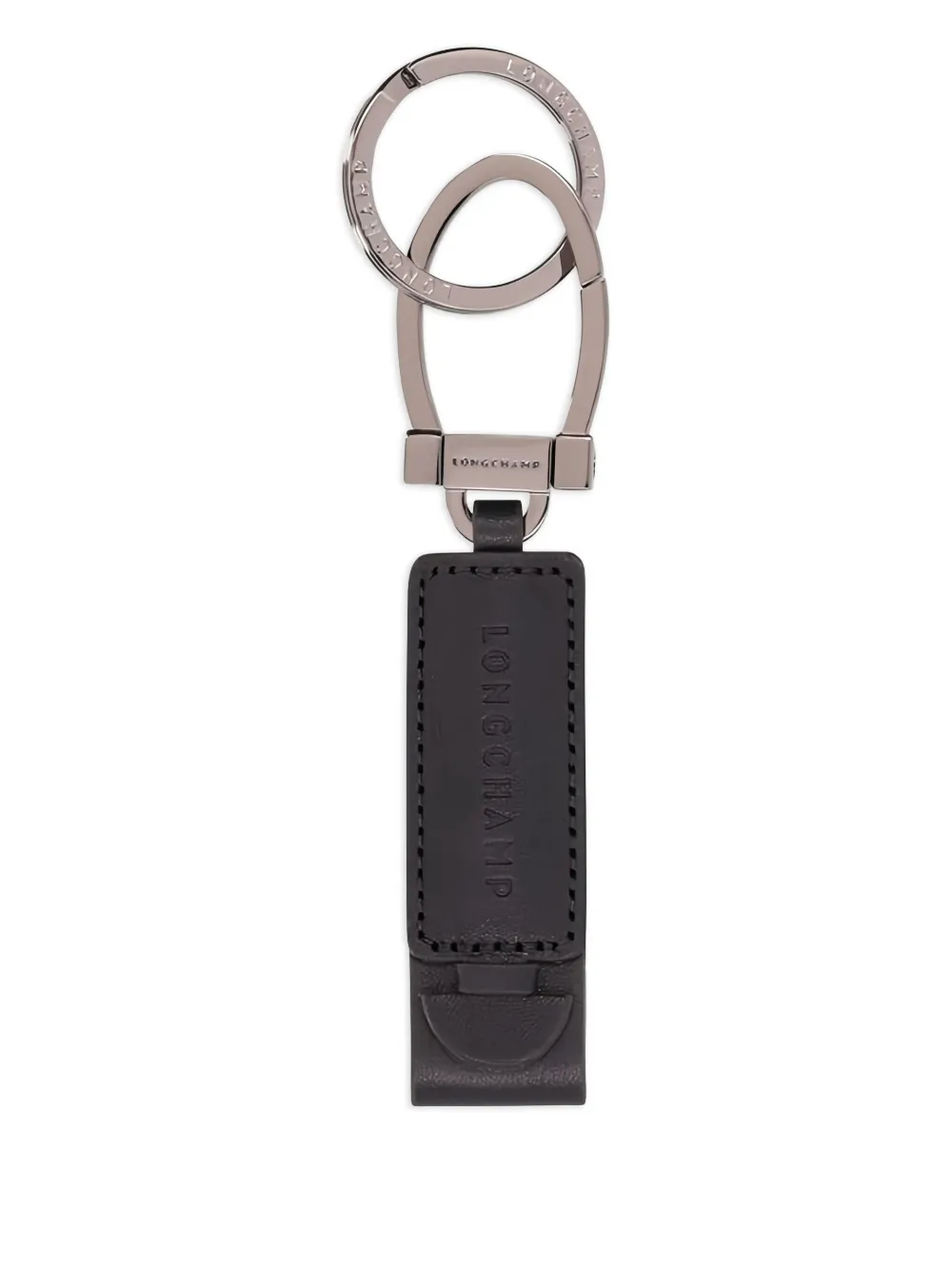 Longchamp logo keyring | Black | Image 1