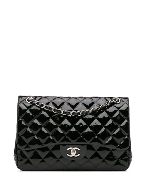 CHANEL Pre-Owned 2011 Jumbo Classic Patent Double Flap shoulder bag