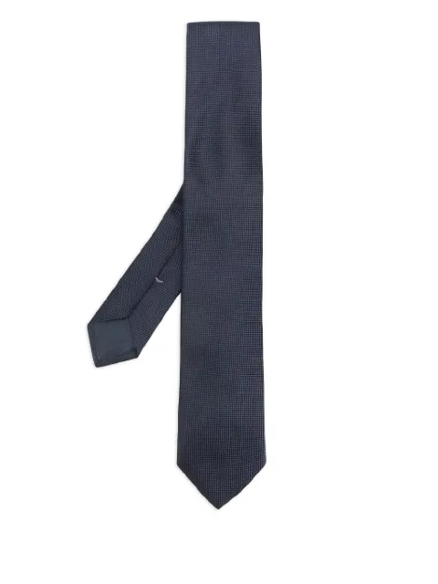 Zegna corbata de seda texturizada