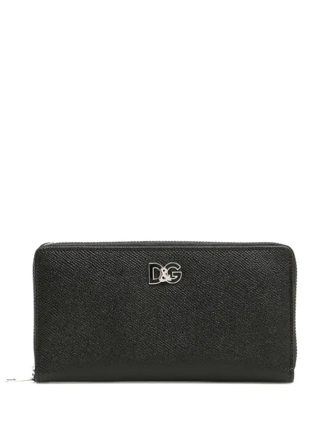 Dolce & Gabbana logo zip around wallet