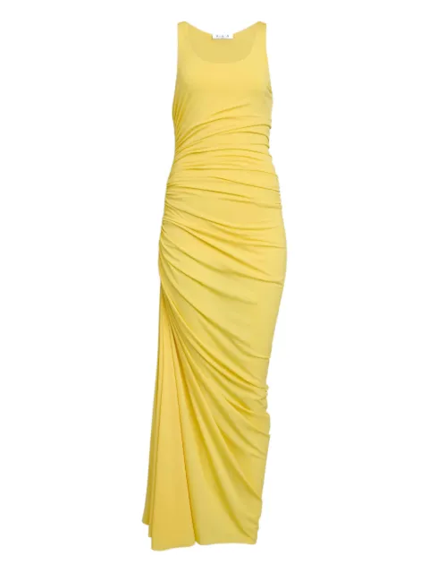 Alaïa gathered draped maxi dress