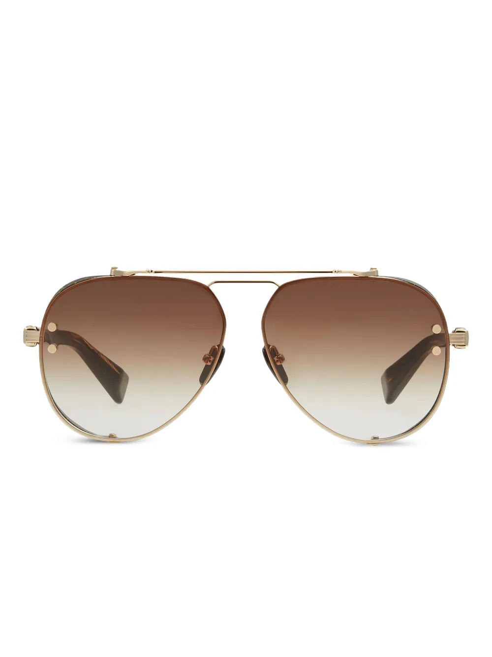 Balmain Eyewear pilot-frame sunglasses | Brown | Image 1