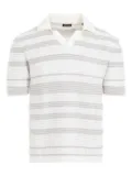 Zegna striped-pattern knitted T-shirt - White