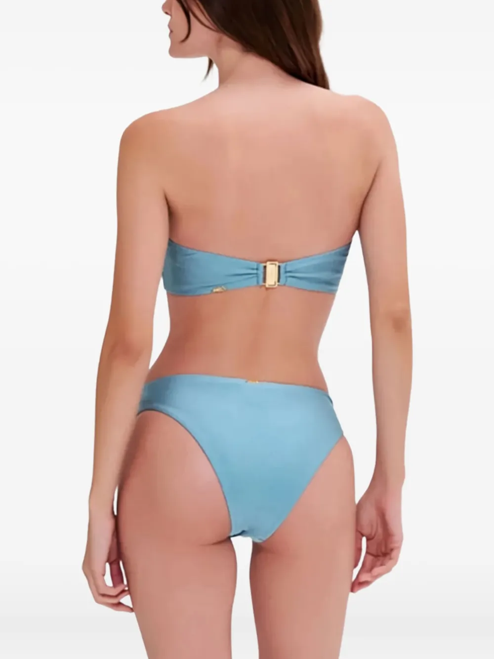 Patbo Shell-embellished Bandeau Bikini Top In Blue