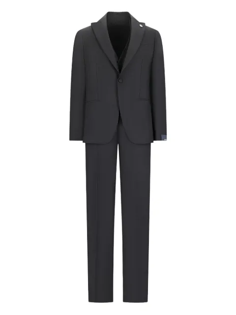 Lardini peak-lapels three-pieces suit