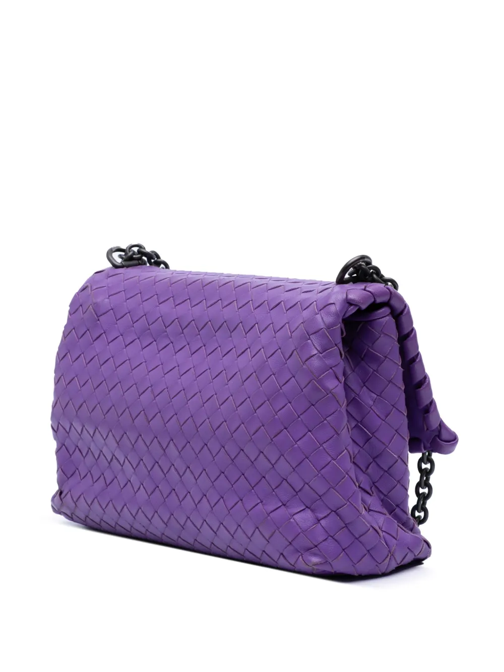 Pre-owned Bottega Veneta 2012-2024 Small Nappa Intrecciato Olimpia Shoulder Bag