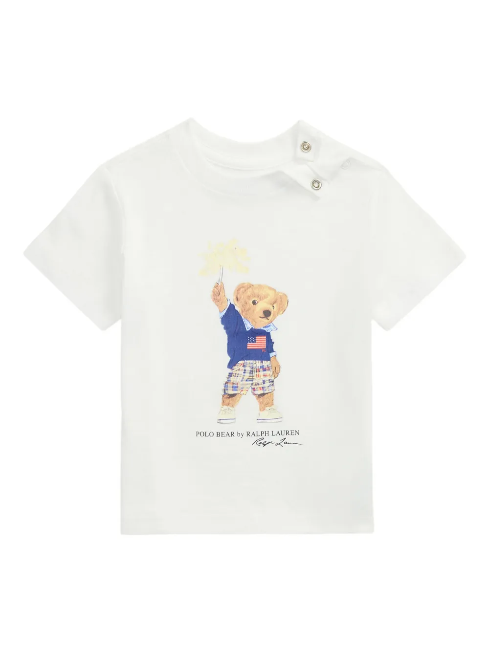 POLO RALPH LAUREN KIDS ポロベア Tシャツ - ホワイト POLO RALPH LAUREN KIDS ポロベア Tシャツ - ホワイト