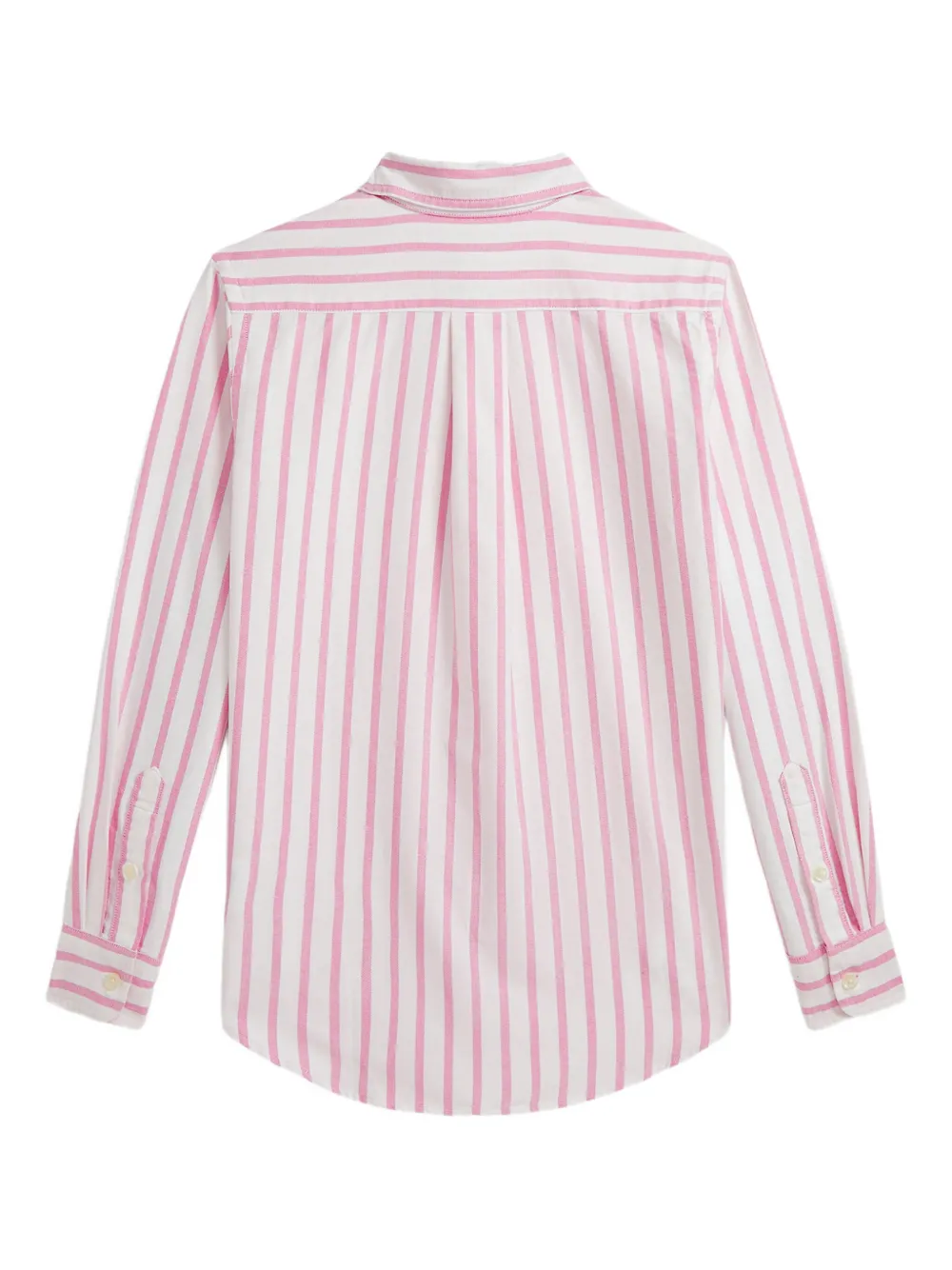 POLO RALPH LAUREN KIDS Gestreept katoenen shirt Roze
