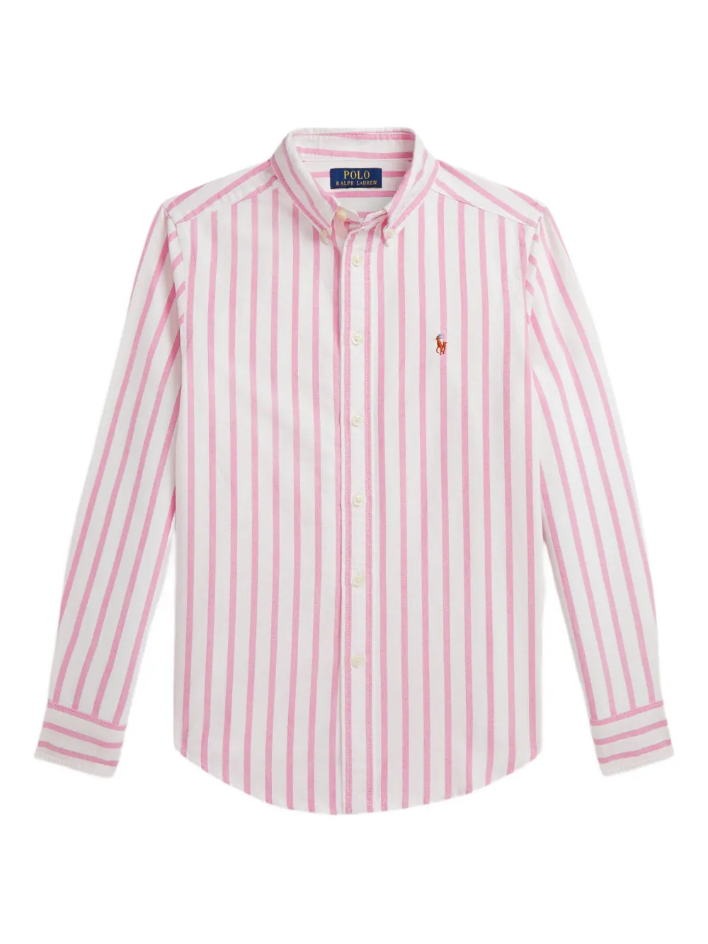 POLO RALPH LAUREN KIDS ストライプ シャツ - ピンク POLO RALPH LAUREN KIDS ストライプ シャツ - ピンク