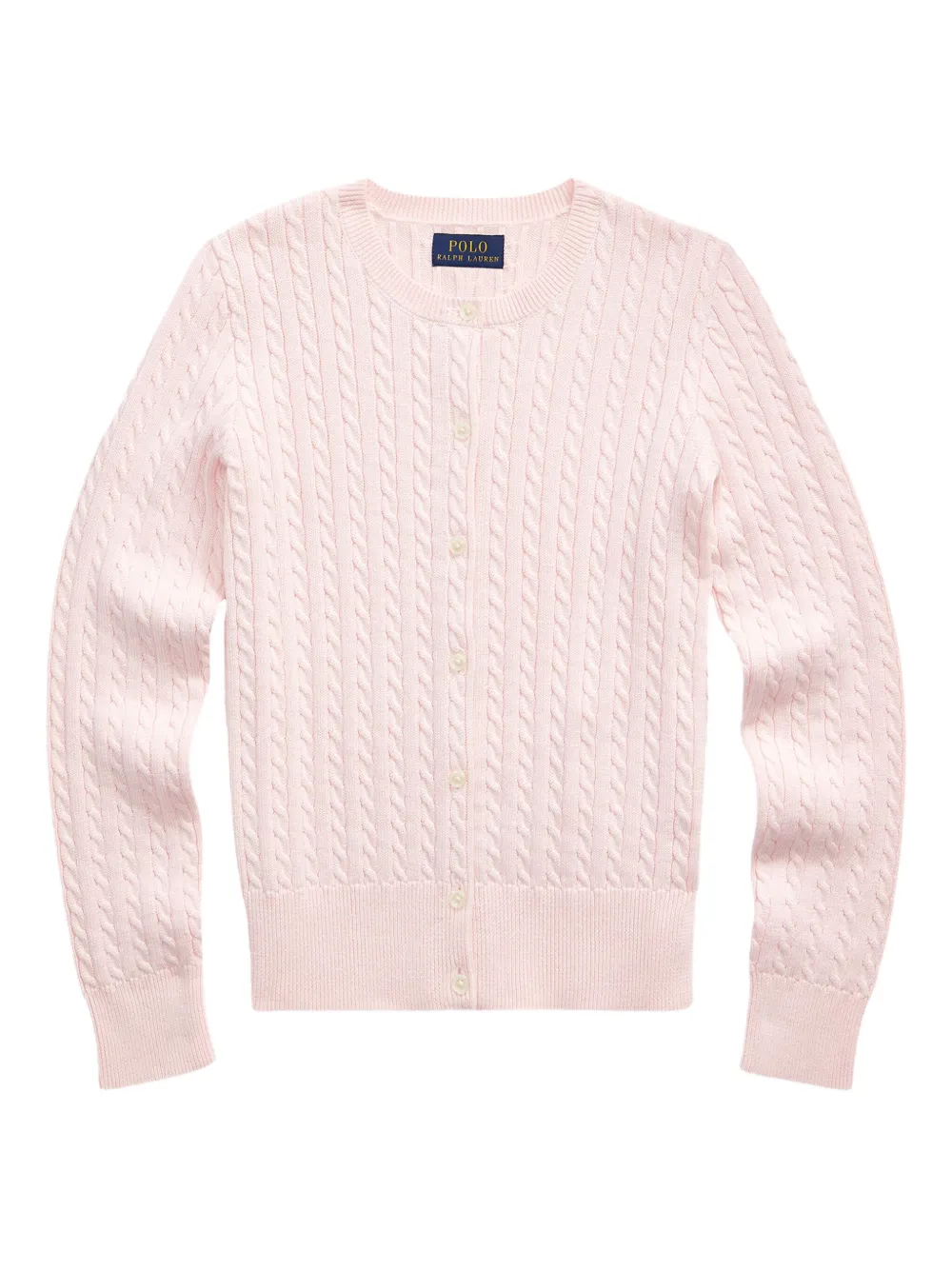 POLO RALPH LAUREN KIDS Kabelgebreid vest Roze