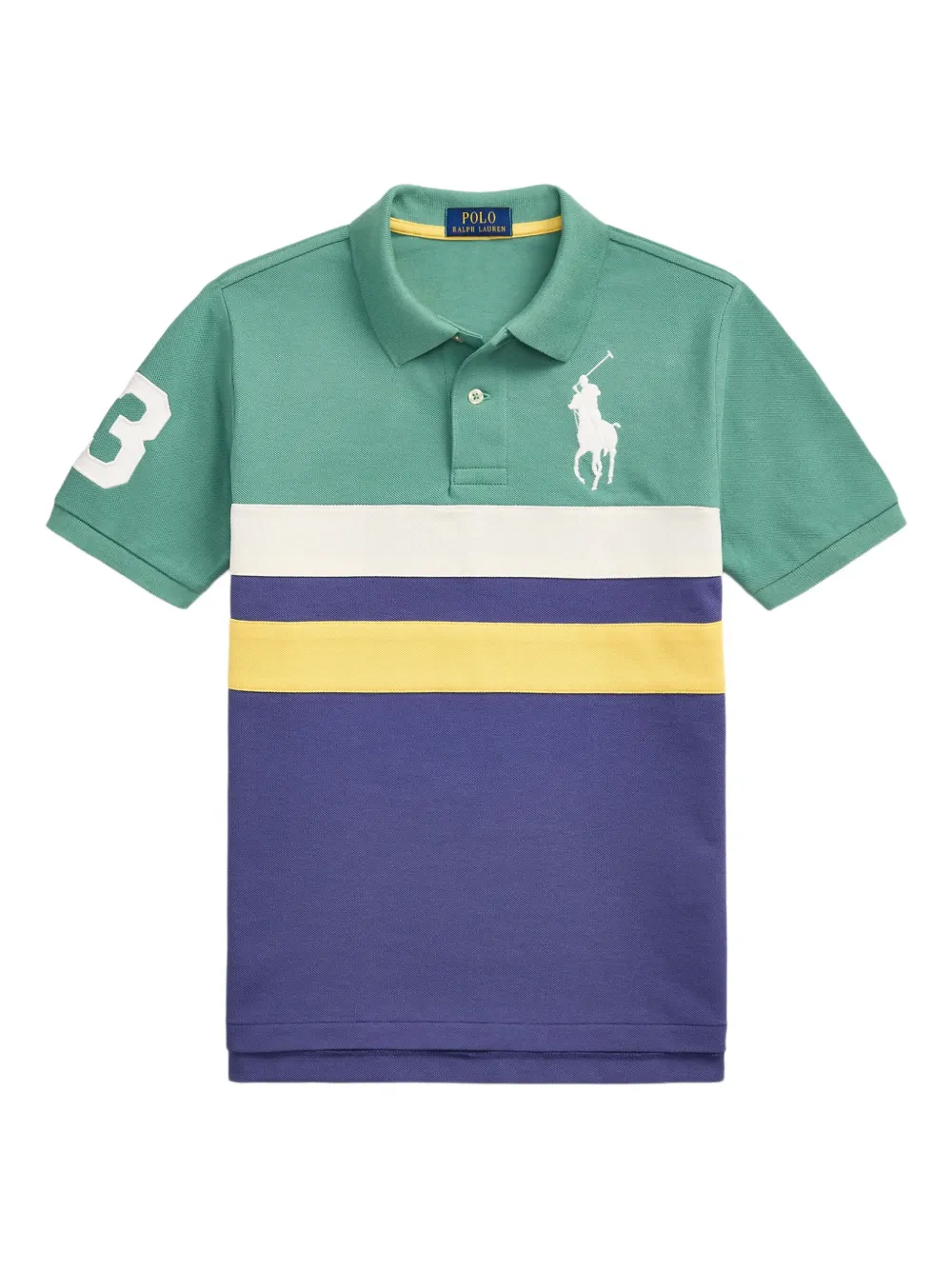 POLO RALPH LAUREN KIDS Poloshirt met colourblocking Groen