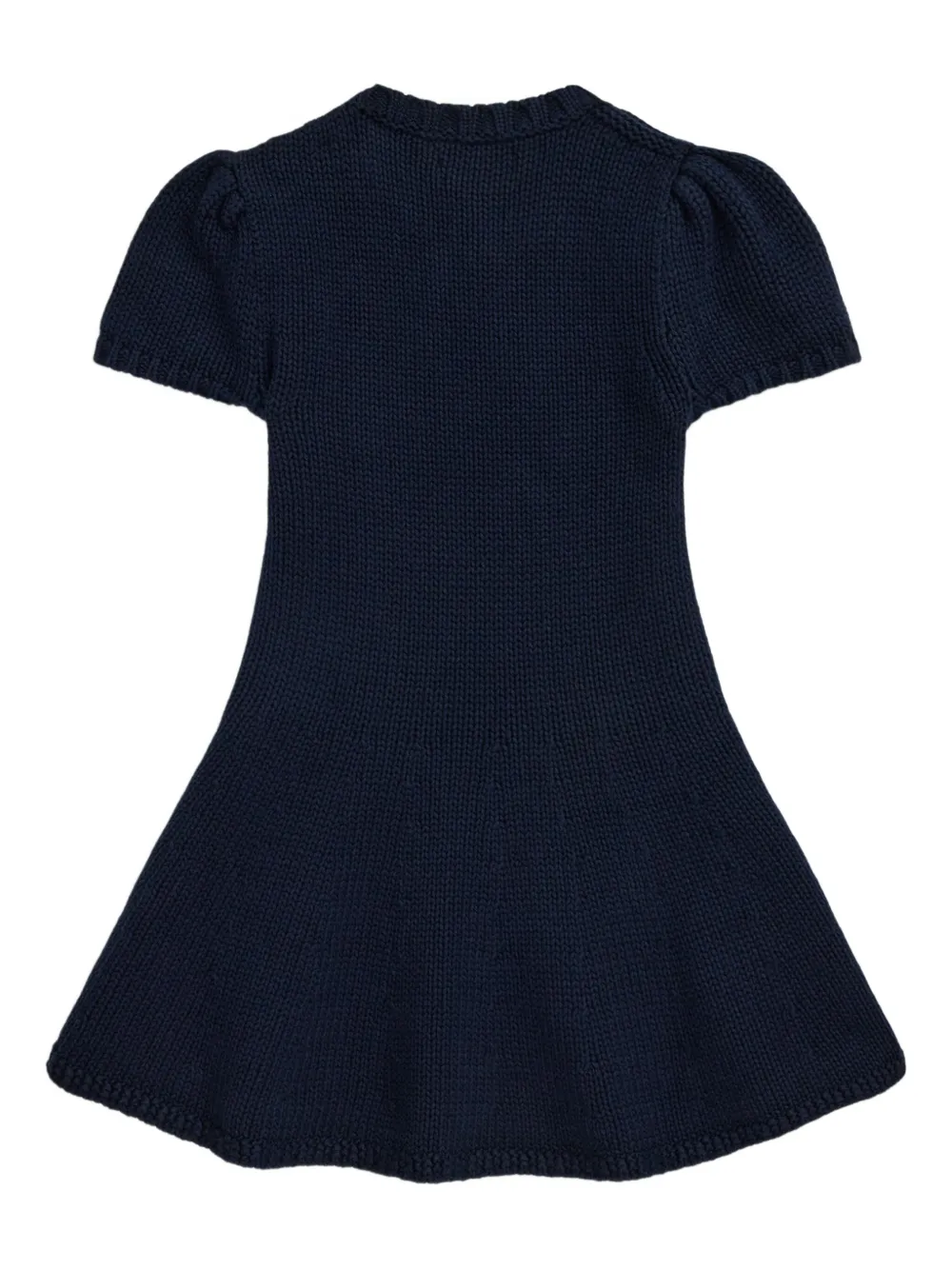 POLO RALPH LAUREN KIDS Jurk met intarsia logo Blauw