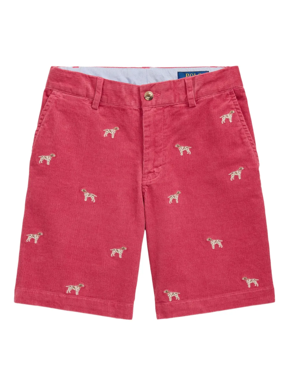 POLO RALPH LAUREN KIDS Shorts met geborduurde hond Rood