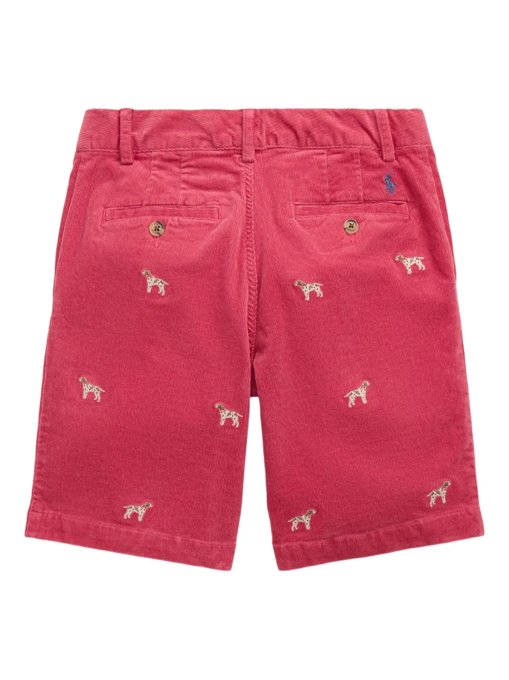 POLO RALPH LAUREN KIDS Shorts met geborduurde hond Rood