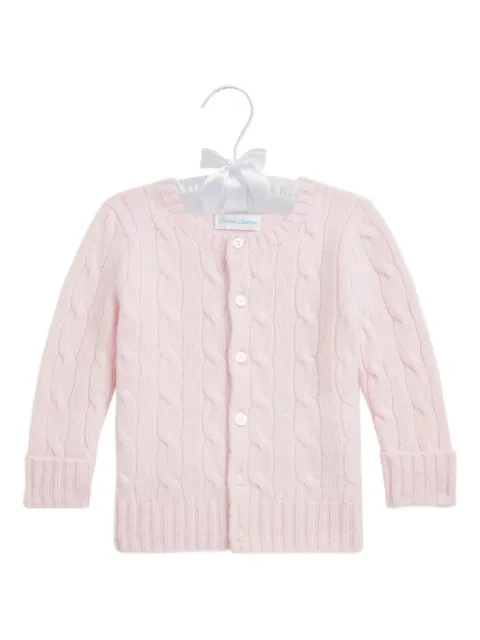 POLO RALPH LAUREN KIDS كارديغان كشمير بحياكة الضفيرة