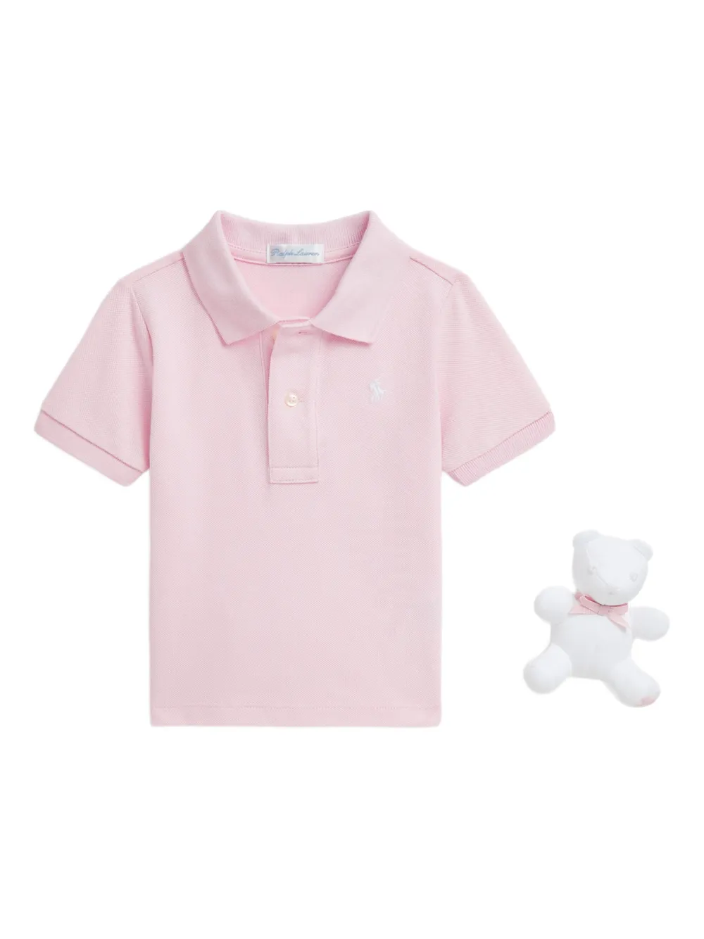 POLO RALPH LAUREN KIDS Poloshirt met Polo Pony-borduurwerk Roze
