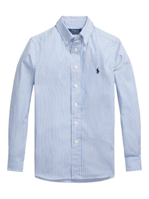 POLO RALPH LAUREN KIDS camisa con rayas estampadas