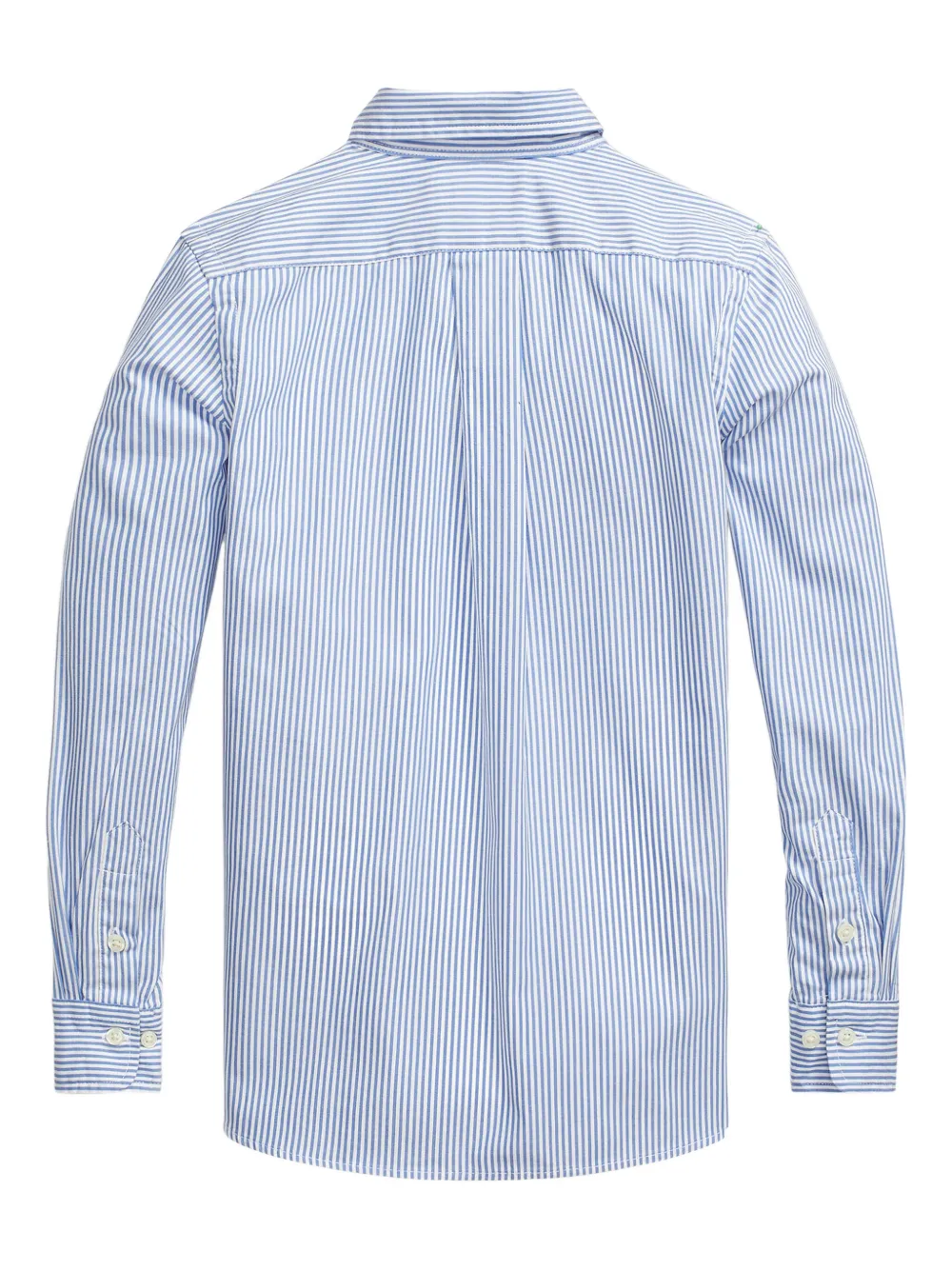 POLO RALPH LAUREN KIDS Gestreept katoenen shirt Blauw