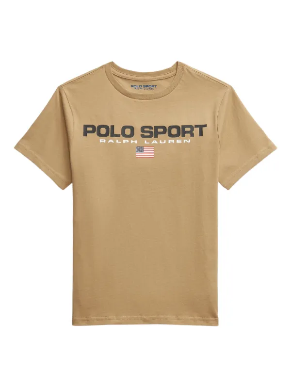 POLO RALPH LAUREN KIDS logo-print T-shirt Neutrals