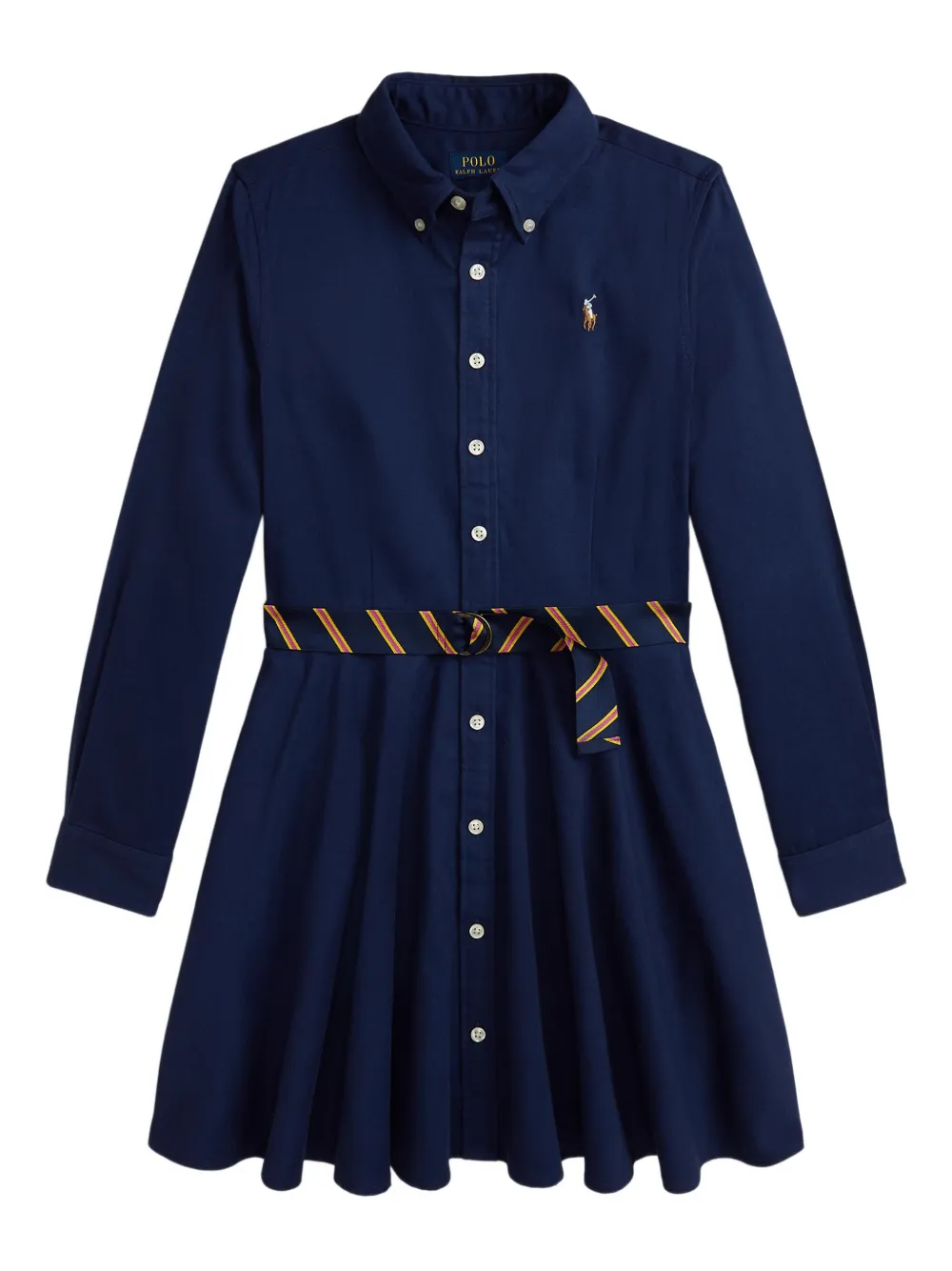 POLO RALPH LAUREN KIDS Katoenen twill shirtjurk Blauw