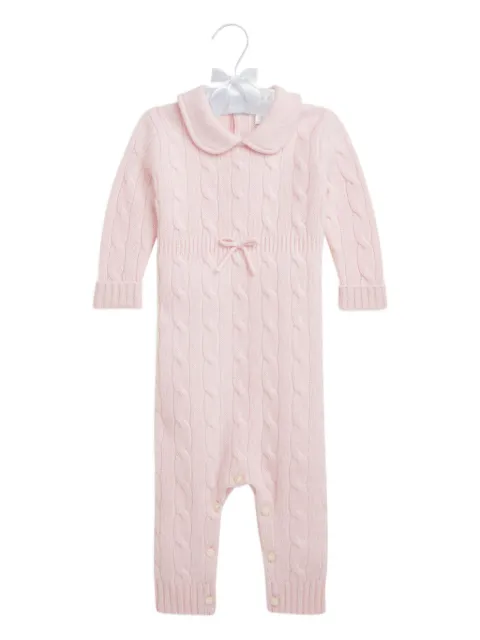 POLO RALPH LAUREN KIDS Strampler aus Kaschmir mit Zopfmuster