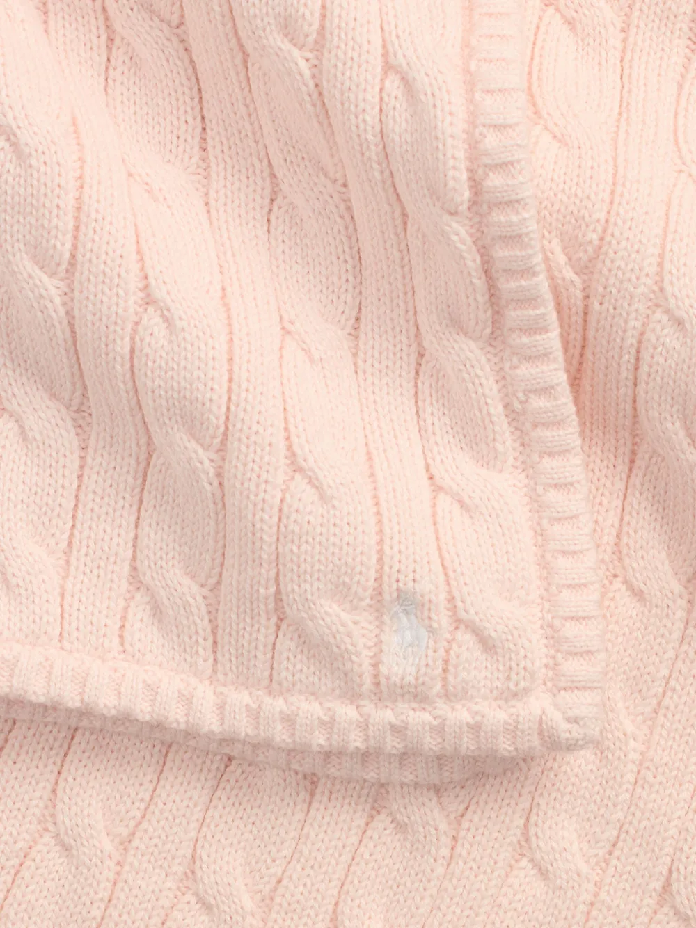 POLO RALPH LAUREN KIDS Kabelgebreide deken Roze