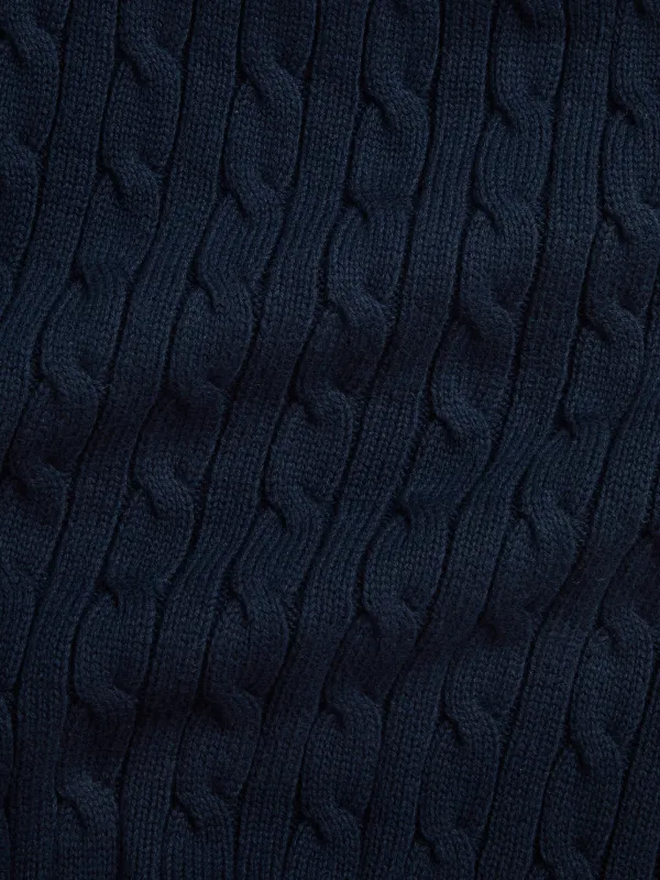 POLO RALPH LAUREN KIDS ケーブルニット ブランケット | ブルー