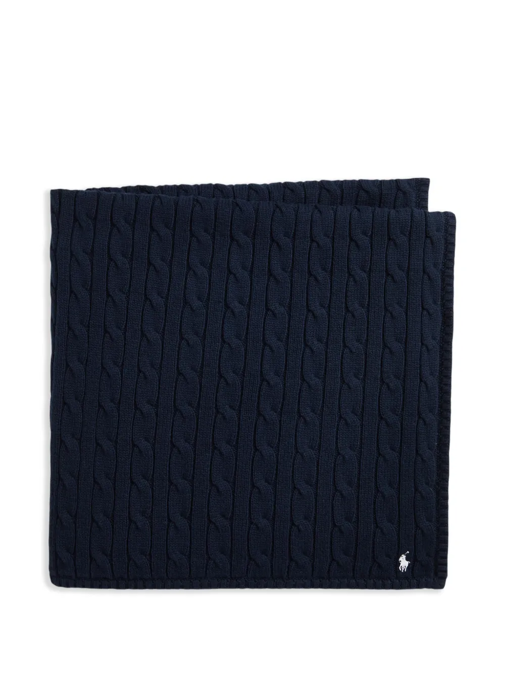 POLO RALPH LAUREN KIDS Kabelgebreide deken Blauw