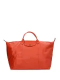 Longchamp leather top-handle luggage - Red