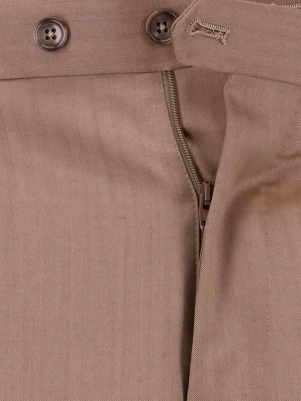 Tagliatore herringbone double-breasted suit Beige