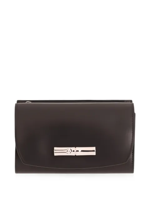 Longchamp logo-plaque foldover wallet