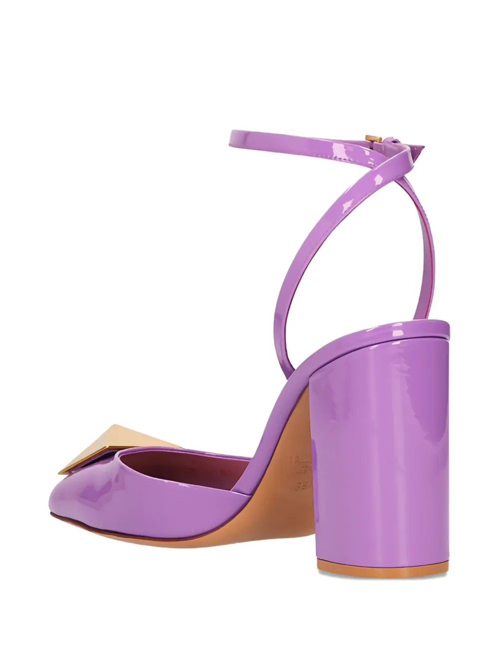 Valentino Garavani 90mm One Stud patent leather pumps Purple
