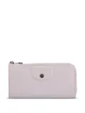 Longchamp zip-around leather wallet - Neutrals