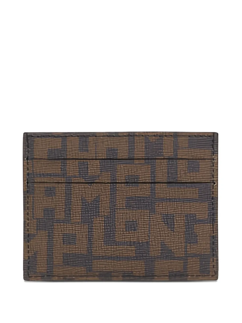 Longchamp monogram-print leather card holder | Black | Image 1