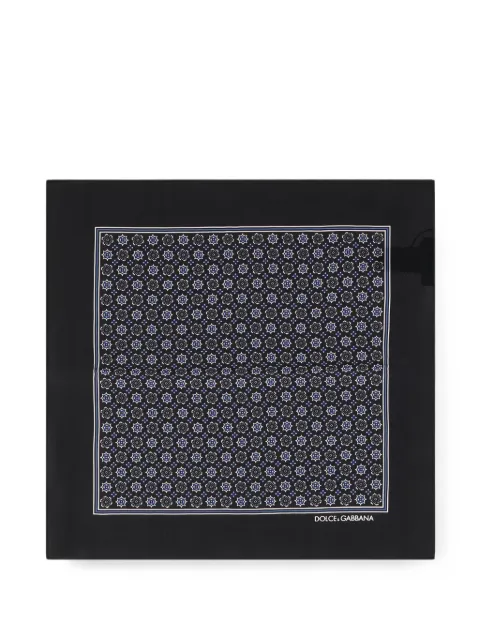 Dolce & Gabbana geometric-print pocket square