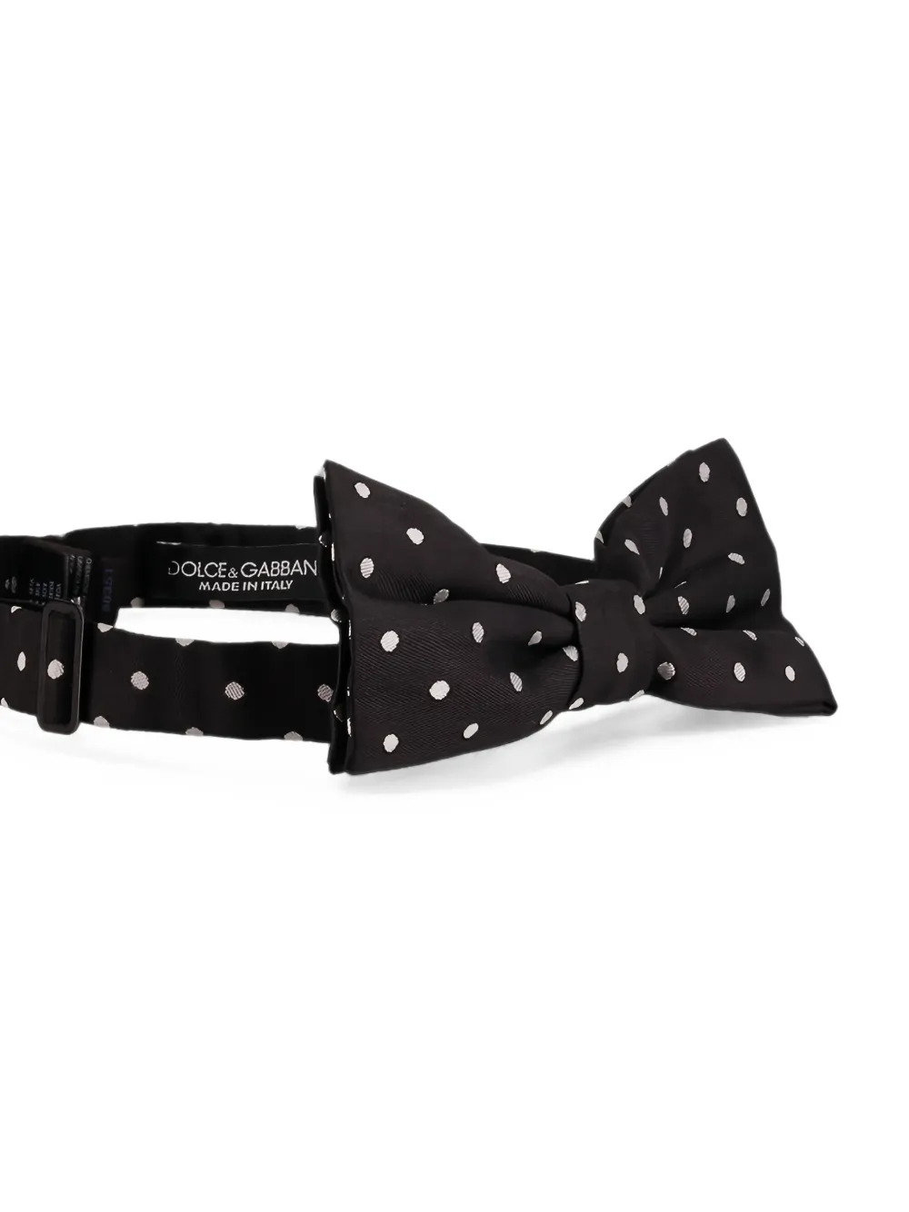 Dolce & Gabbana Vlinderdas met stippen Zwart