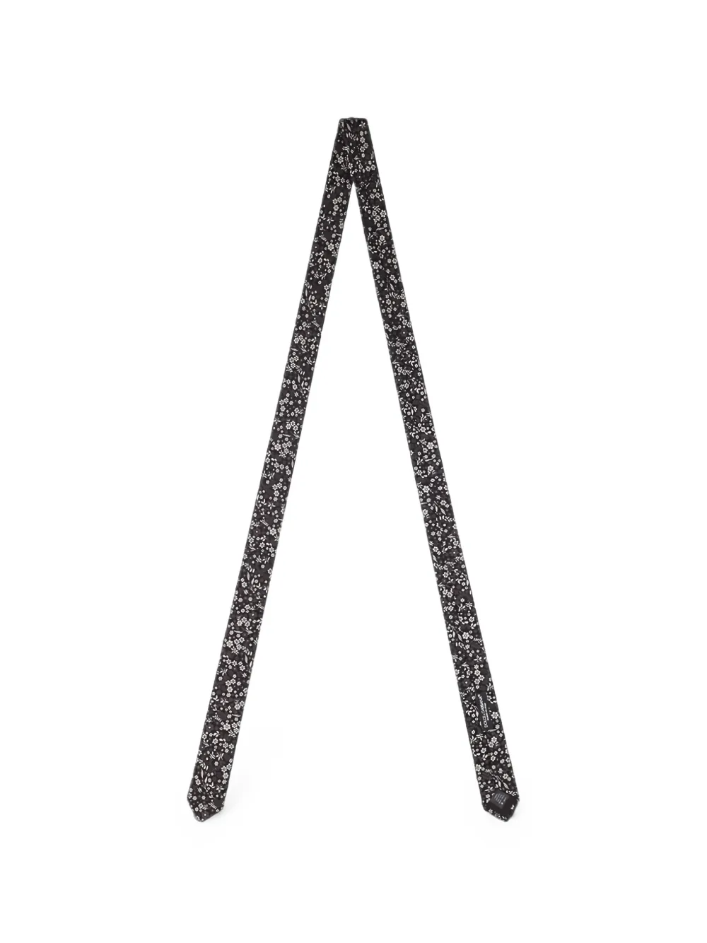 Dolce & Gabbana floral-print silk tie - Nero