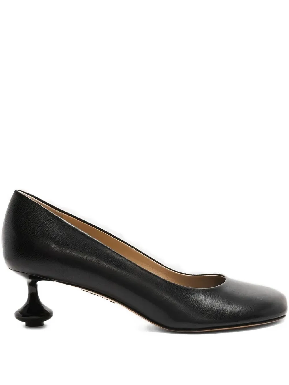 Loewe 45mm Toy Square-toe Bulbous-heel Pumps In Black