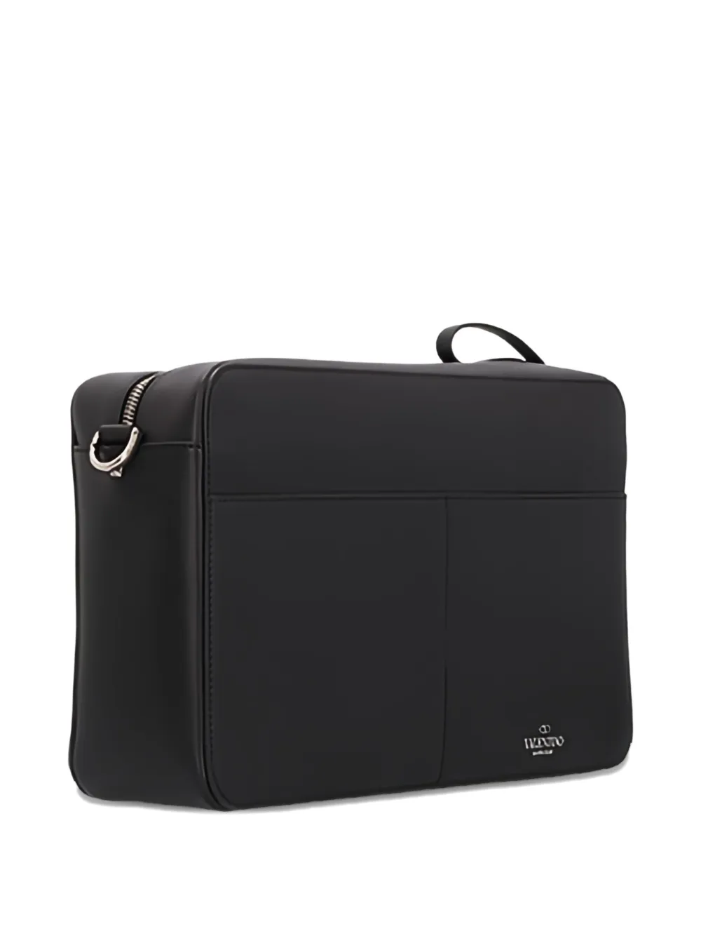 Valentino Garavani logo-print shoulder bag - Zwart