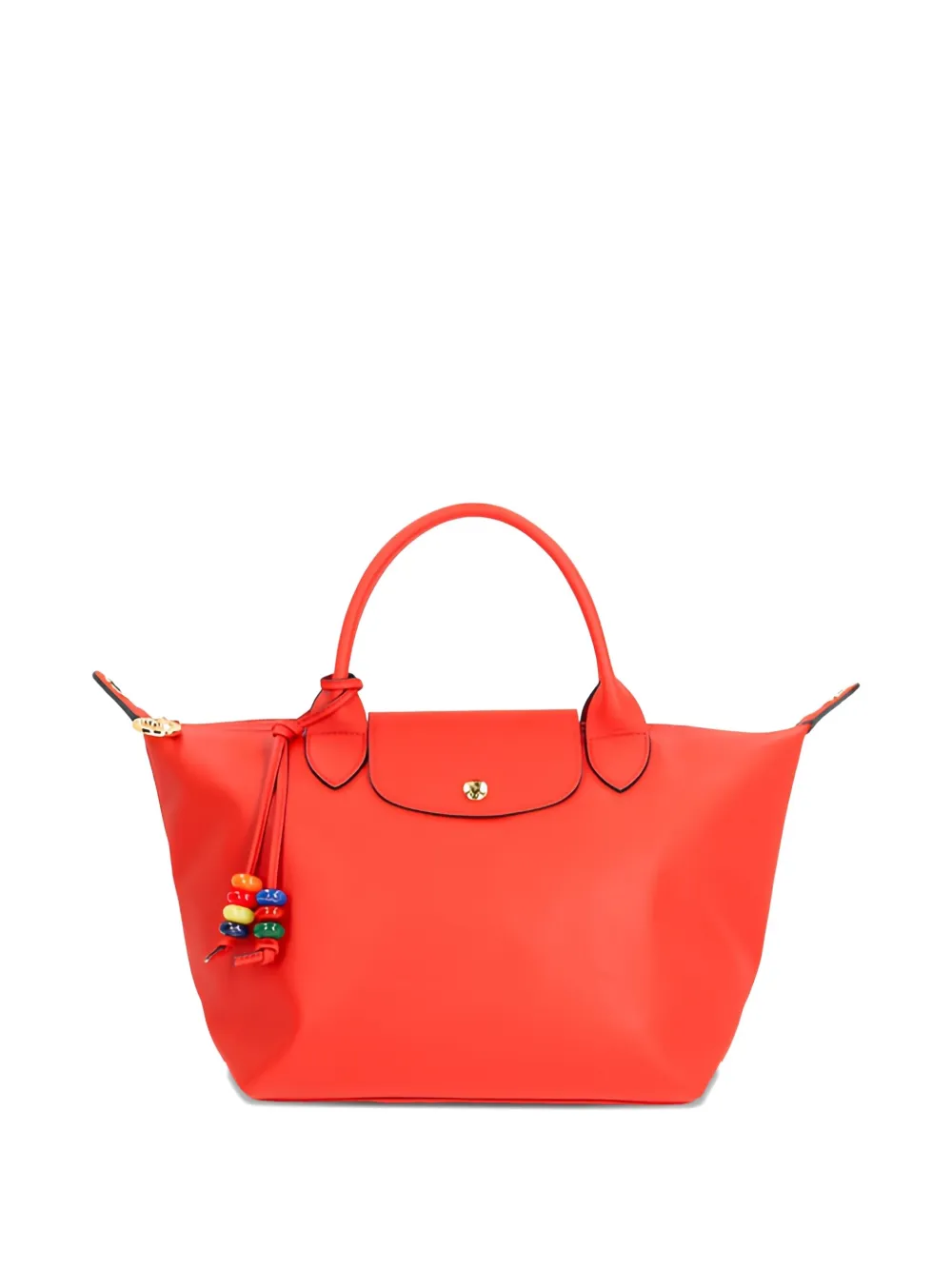 Longchamp Pliage beaded-charm tote bag - Rood