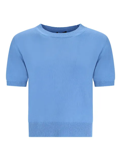 Canessa round neck short-sleeve knitted top