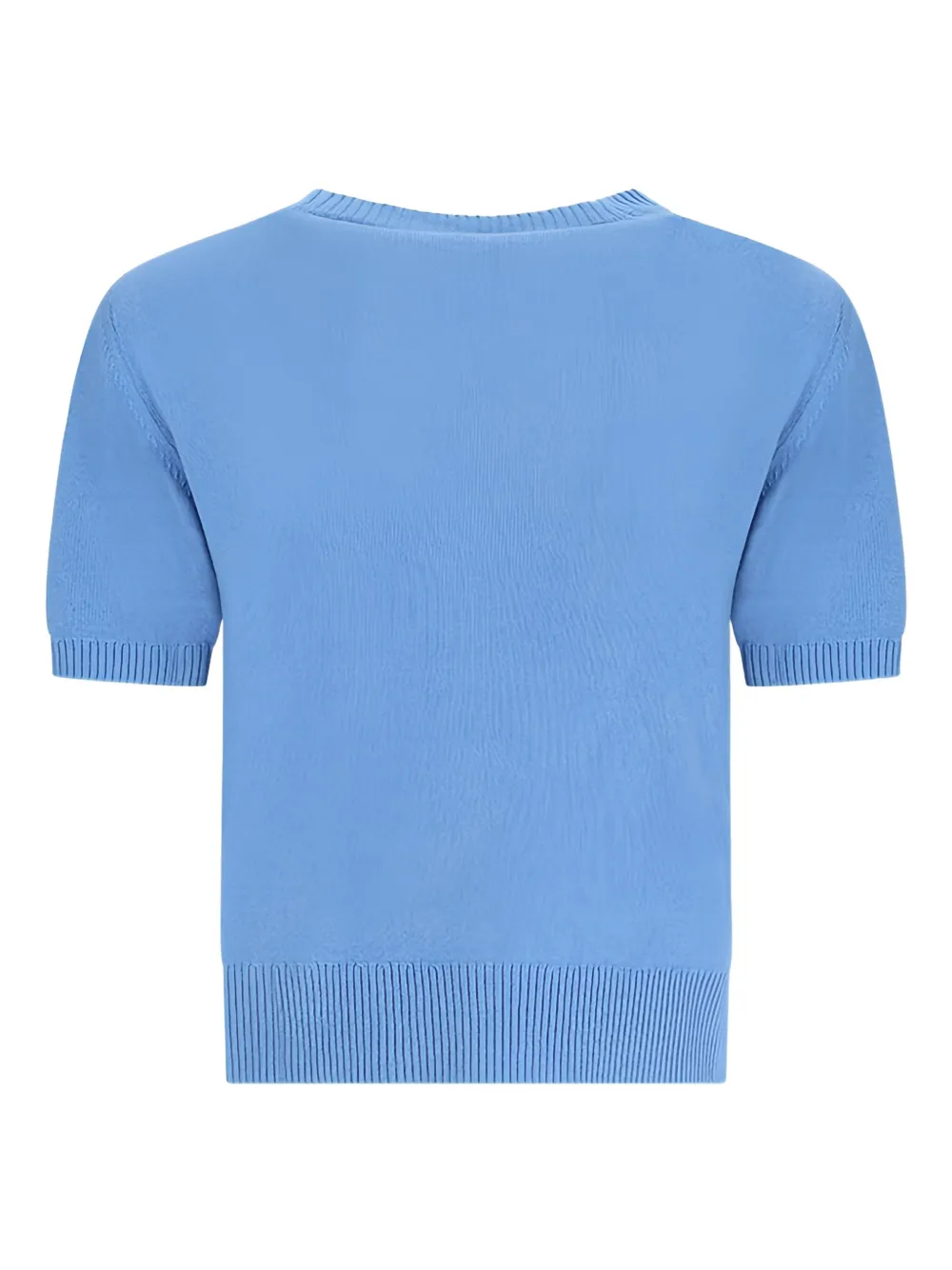 Canessa round neck short-sleeve knitted top | Knitted Sweaters | Image 2